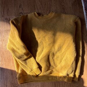 Outdoor Voices Men's Crewneck Sweater in Mustard